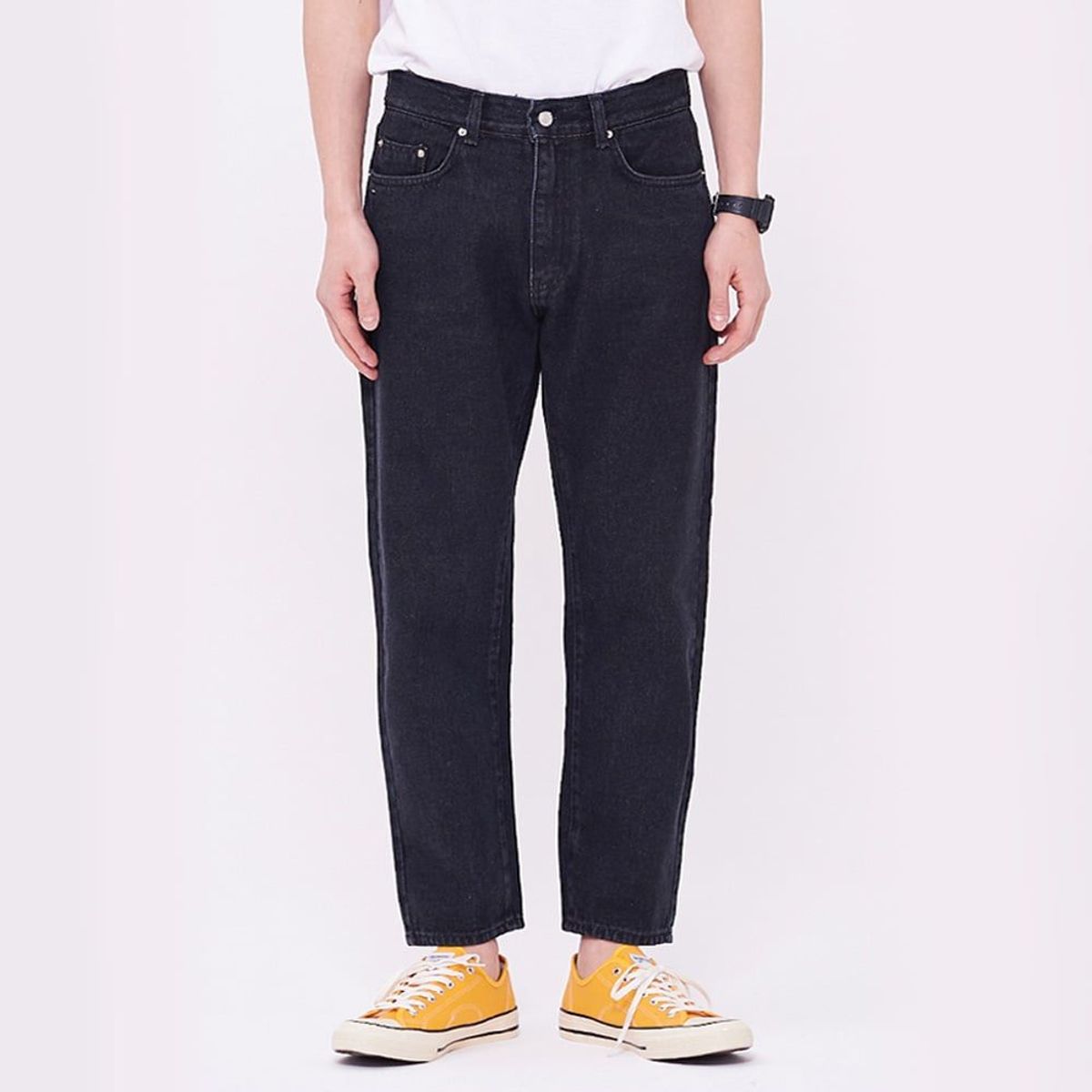 REFLYPERKY(리플라이퍼키) | 실시간 인기 스타일 | RE#9311 BK 서퍼브핏 스탠다드 블랙 데님팬츠 | 온더룩