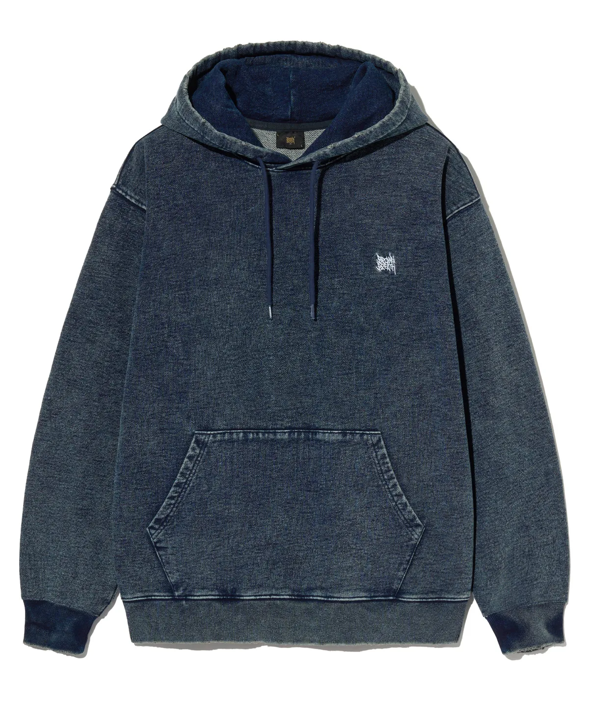 【BROWNBREATH】24FW PIGMENT TAG HOODIE PIGMENT TAG HOODIE - CHARCOAL - Brownbreath Online Store