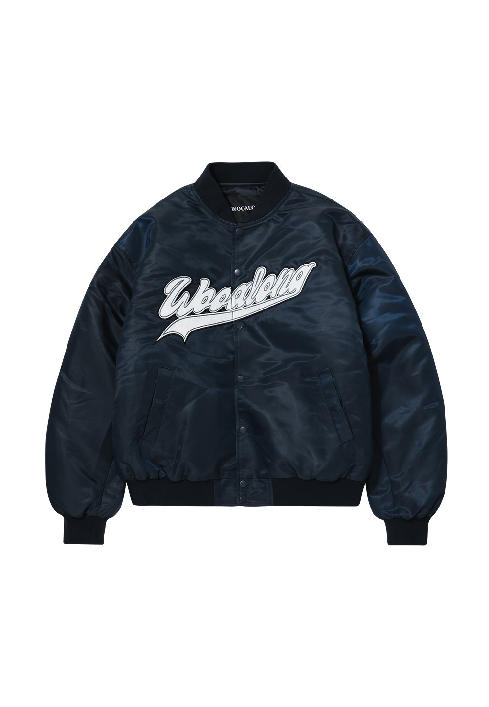 ジャケット WOOALONG Dynamic varsity jacket NAVY MUSINSA | WOOALONG Dynamic varsity jacket - NAVY