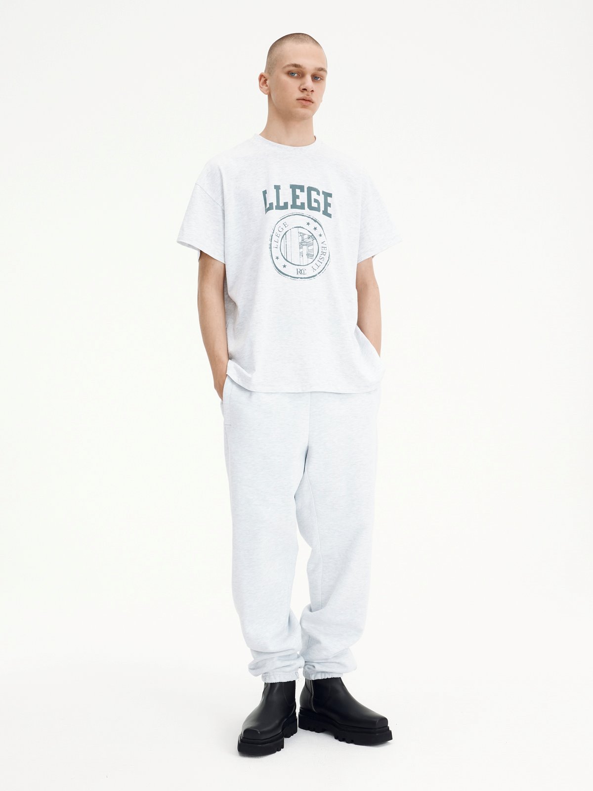 RECTO(렉토) | 실시간 인기 스타일 | MENS LLEGE LOGO T-SHIRT