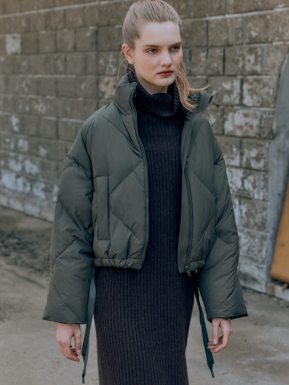 ★HACIE★ STRING DETAIL  DOWN SHORT JACKET [4COLOR] HACIE(하시에) | 실시간 인기 스타일 | STRING DETAIL GOOSE