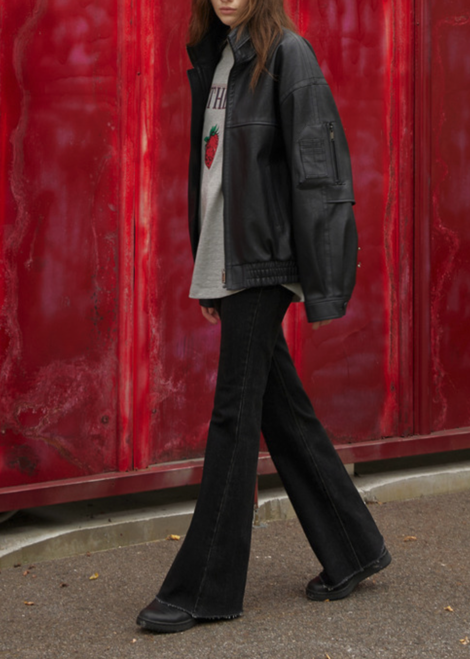 AUTHENTICWARDROBE(어센틱워드로브) 실시간 인기 스타일 denim slim bootscut pt 온더룩