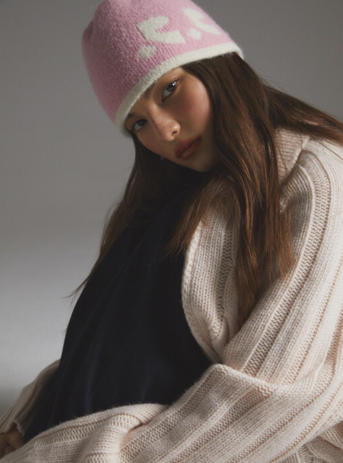 ★韓国人気★Rest & Recreation★RR REVERSIBLE BEANIE Rest & Recreation RR Reversible Beanie - Black