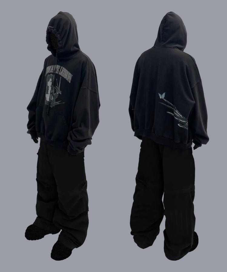 PROJECT G/R(프로젝트지알) 실시간 인기 스타일 Etiquette Lesson VINTAGE WASHED HOODIE 온더룩