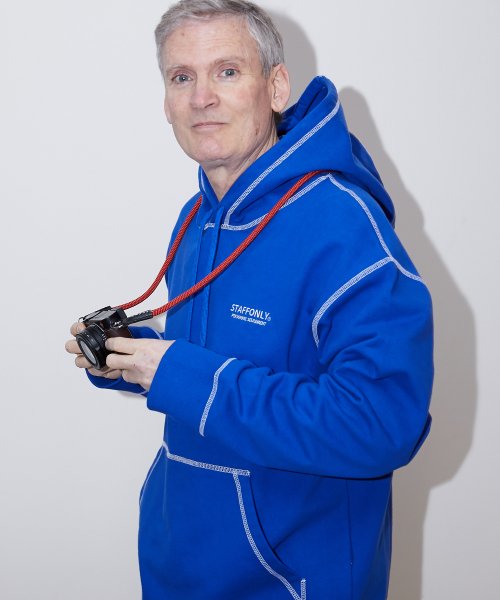 Staffonly STAFFONLY(스텝온리) | 실시간 인기 스타일 | PERSONNEL STITCH HOODIE (BLUE) | 온더룩
