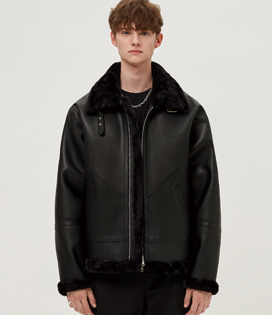 DoffJason(도프제이슨) | 실시간 인기 스타일 | Solid mouton jacket